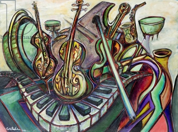 Musica, 2005 (acrylic on canvas)